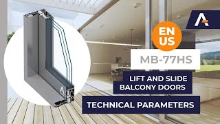 Liftandslide lowthreshold patio doors MB77HS [upl. by Latsyrhc]