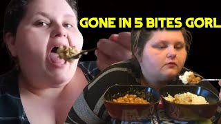 Amberlynn Reid BARELY chews her food [upl. by Mond]