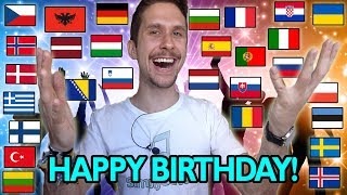 How To Say quotHAPPY BIRTHDAYquot In 35 Different Languages [upl. by Auqinahs104]