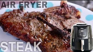 AIR FRYER STEAK  NINJA AIR FRYER RECIPE  SEASONING STEAK thebergsz5578 [upl. by Laddy295]