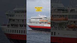 Hurtigruten Otto Sverdrup passes Trollfjord in Norway SHORTS YouTubeChamps [upl. by Yelruc]