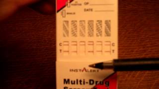 Multi panel drug test results What do faint lines indicate [upl. by Casteel392]