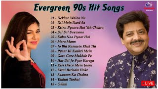 Best Of Alka Yagnik And Udit Narayan Songs  Evergreen 90s Romantic Songs bollywood 90severgreen [upl. by Ashil]