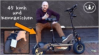 🔴E Scooter mit Straßenzulassung 45kmh  FORCA EVOKING 3 [upl. by Hutchins]