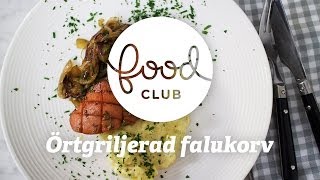 Örtgriljerad falukorv med stomp  Steg för steg  FoodClub [upl. by Adnotal]