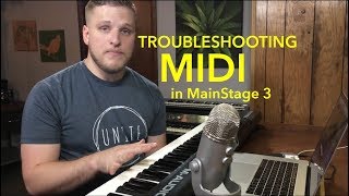 MainStage Tutorial Troubleshooting Midi Connections in MainStage 3 [upl. by Arob611]