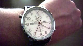 IWC schaffhausen chronograph rattrapante [upl. by Airamana726]