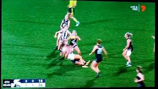 Carlton vs Collingwood AFLW First Game Final Siren [upl. by Benisch]