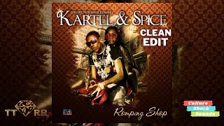 Vybz Kartel ft Spice  Ramping Shop TTRR Clean Version PROMO [upl. by Oicnoel]