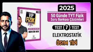 TYT Fizik Soru Bankası Çözümleri Test 7  Elektrostatik [upl. by Berlyn]