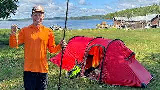 7 Days Camping in the Canadian Wilderness  Eating What I Catch [upl. by Seravart401]