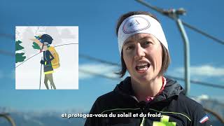 « En sécurité sur mes skis  La minute info »  Les règles pour skier en toute sécurité [upl. by Erbes396]