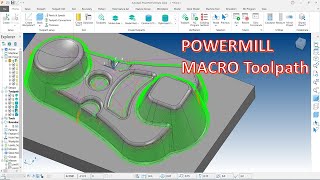 PowerMill 2022 Tutorial 103  How to Creater Macro Program Toolpath template [upl. by Ahsemit946]