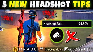 5 Easy Tricks for 90 Headshot rate beginner intermediate 2023 freefire [upl. by Cristoforo]