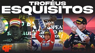 OS TROFÉUS MAIS BIZARROS DA HISTÓRIA DA FÓRMULA 1  Primeira Fila F1 [upl. by Arracat]