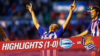 Resumen de Deportivo Alavés vs Real Sociedad 10 [upl. by Pavel]