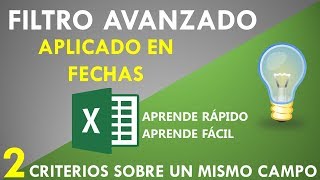 Filtro avanzado sobre un campo fecha  criterios para mes y año [upl. by Yasdnil]