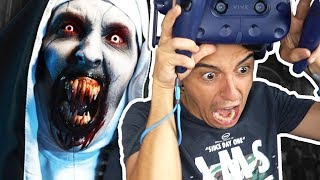 LA MONJA EN REALIDAD VIRTUAL 😱 REACCION AL VIDEO DE TERROR EN 360º [upl. by Haldis210]