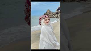 Latest❤ new hijab look with niqabdesign2024videoviralytshortsFashionable Queens👑👑 ❤❤ [upl. by Orteip]