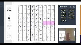 Making a 1010 difficulty Killer Sudoku easier [upl. by Mcnally115]