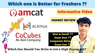 About AMCAT CoCubes amp eLitmus  Which one you Choose to Get placed in Best Compaines with High CTC🤔 [upl. by Hurlow]