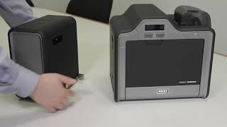 Fargo HDP5000 Card Printer How to Install a Flipper Module [upl. by Rust]