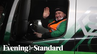 Brexit First lorry passes through Eurotunnel controls after UK leaves single market [upl. by Cunningham]