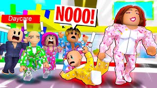 DAYCARE CRAZY SLEEPOVER Roblox funny moments  Brookhaven 🏡RP [upl. by Phip527]