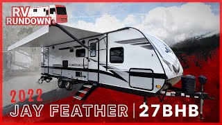 RV Rundown  2022 Jayco Jay Feather 27BHB Modern Farmhouse Travel Trailer Bunkhouse at Southern RV [upl. by Roosevelt]