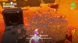 Super Mario Odyssey  Moon Kingdom Moon 11 Around the Barrier Wall [upl. by Schweiker]