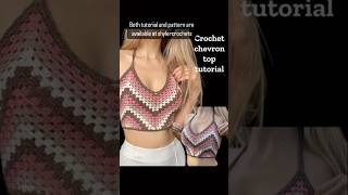 Chevron granny stitch crochet top shylercrochets crochetpattern diy crochetstitch handmade [upl. by Felisha]