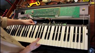 Ensoniq ESQ 1 Accessing Internal Battery for Replacement Soldering Required [upl. by Angelia]