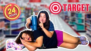 24 HOURS OVERNIGHT IN TARGET CHALLENGE 😴🎯 [upl. by Airaet]