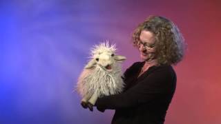 Folkmanis® Long Wool Sheep Puppet Demo  Retired [upl. by Lehcyar]