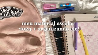 mostrando meu material escolar 2024 [upl. by Shirlee744]