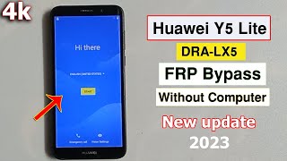 HUAWEI Y5 LITE FRP UNLOCK BYPASS GOOGLE ACCOUNT LOCK  HOW TO HUAWEIDRALX5Y5 LITE FRP BYPASS 2023 [upl. by Jacobine]