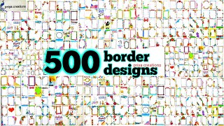 500 Border Designs  100 Border Designs Compilation  200 Border Designs for project  500 borders [upl. by Onailil]