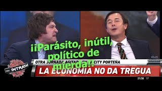 Javier Milei totalmente sacado contra un diputado del PRO Intratables 150518 [upl. by Meli]