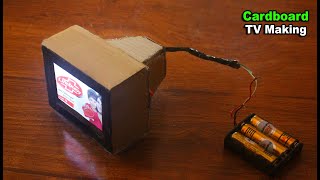 How to make LED TV at home Using Cardboard  Making Cardboard TV  TV Making [upl. by Eiral]