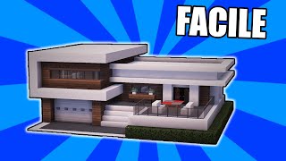 COME COSTRUIRE UNA CASA MODERNA BELLISSIMA  Minecraft Tutorial FACILE [upl. by Nus]