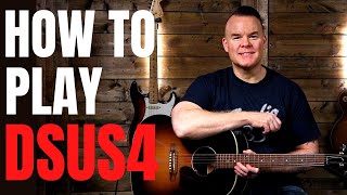 D sus4 Chord Guitar Lesson How to play Dsus4 on guitar [upl. by Araeic]