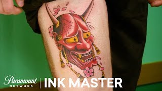 Finesse Match Your Coach  Elimination Tattoo  Ink Master Return of the Masters Season 10 [upl. by Nadnarb430]