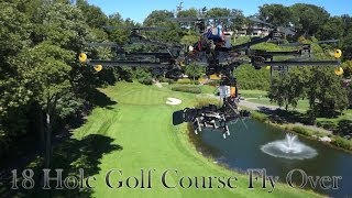 Golf Course 18 Hole Interactive Drone Flyover [upl. by Alleacim]