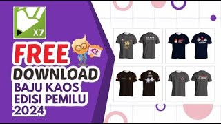 BAJU KAOS PEMILU 2024 Cdr Free DOWNLOAD [upl. by Hillell695]