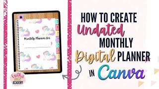 Digital Planner Masterclass Create A Digital Planner with hyperlinks in Canva FREE TEMPLATE [upl. by Rednasela]