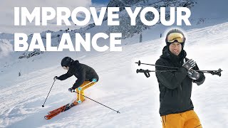 Ski With Balance  3 powerful drills to give you more control on snow with InspirationalSkiing [upl. by Ferdie]