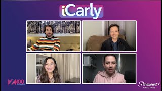 Miranda Cosgrove Reunties With Josh Peck Cast Talks New Season Of iCarly [upl. by Artap622]