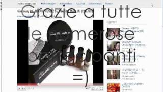 Estrazione Giveaway 9  BUON NATALE by Cinecittà Make Up [upl. by Aleihs26]