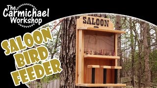 Make a Saloon Bird Feeder  Easy DIY Weekend Woodworking Project [upl. by Ahsekram928]