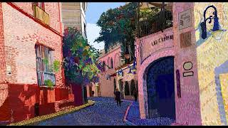 Digital Art timelapse  Taxco Mexico Artwork [upl. by Ruon]